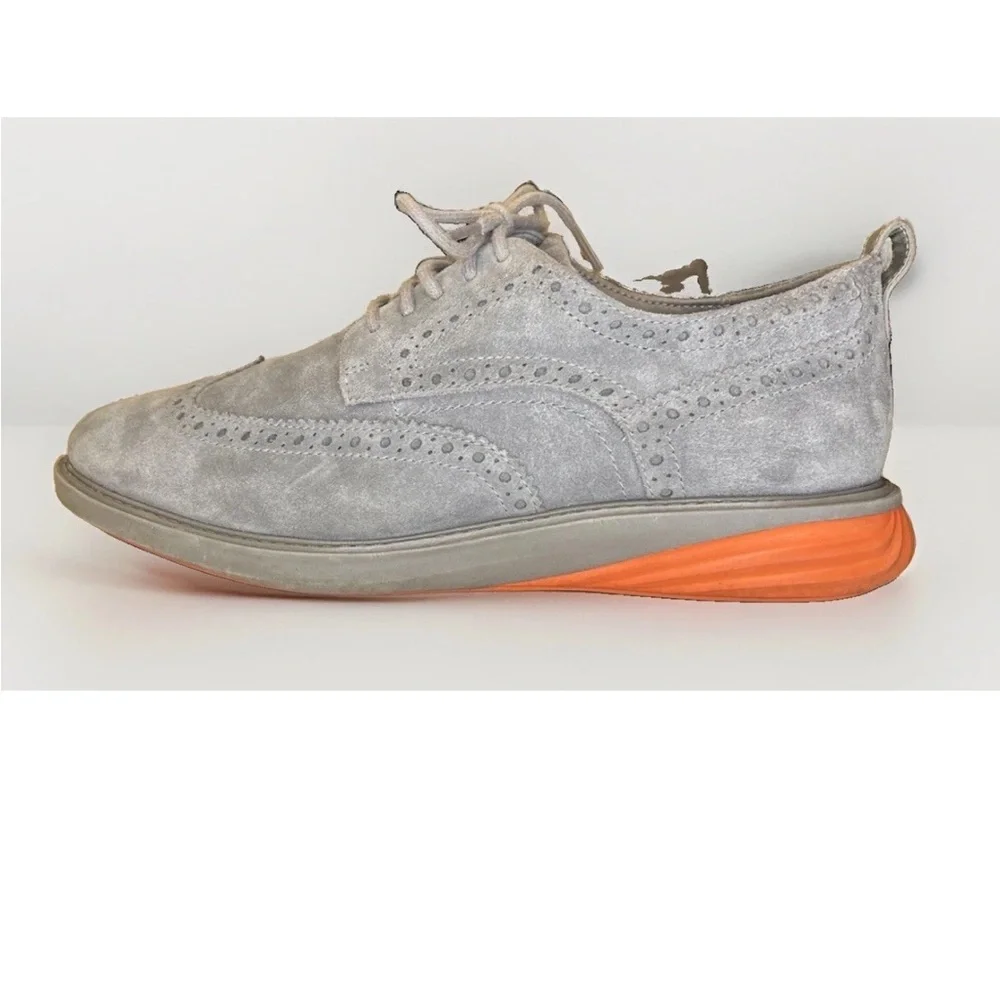 Cole Haan grand men evolution wingtip suede oxford C26310 8.5w